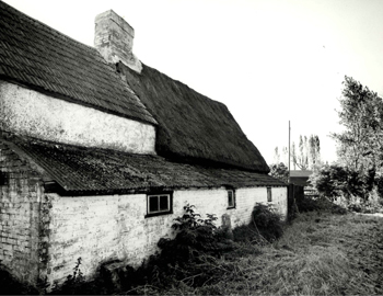 The rear of The Thatched Cottage in 1978 [Z50/32/12]